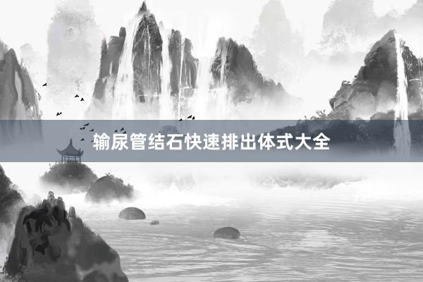 输尿管结石快速排出体式大全